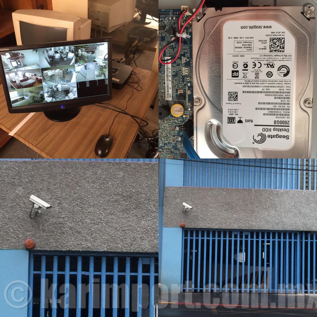 Instalaciones sistemas de seguridad cctv www.karimport.com.mx