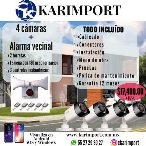Cámaras y Alarma Vecinal